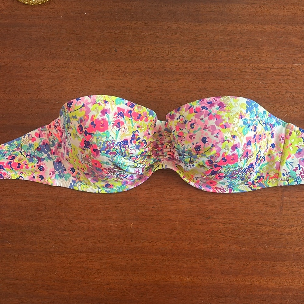 Victoria Secret floral bikini top